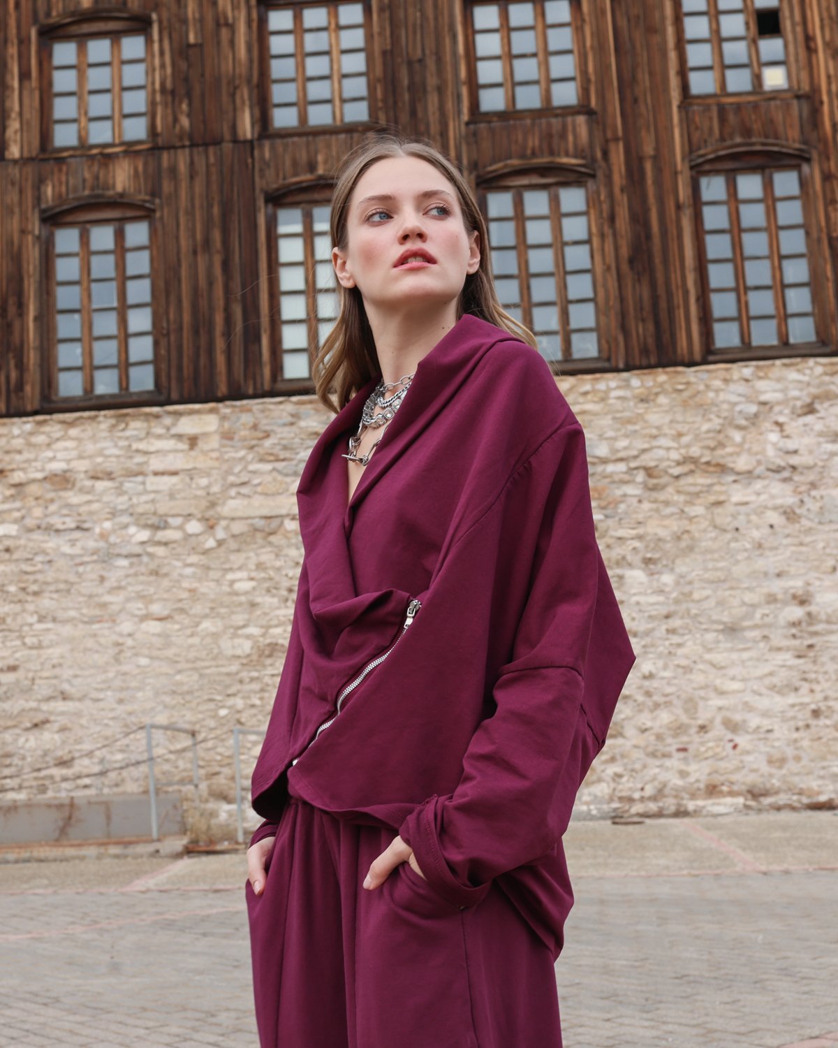 Burgendy co-ord set